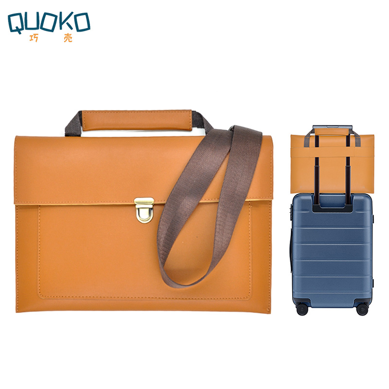 Leather Briefcase - PU Leather women Laptop Bag Notebook