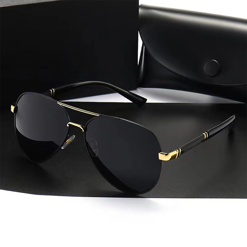 Designer Sunglasses - Luxury Men's Polarized Metal Sunglasses Driving