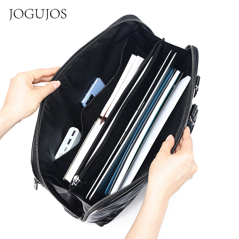 2025 New Genuine Leather Men's - Leather Briefcase 评论和价格