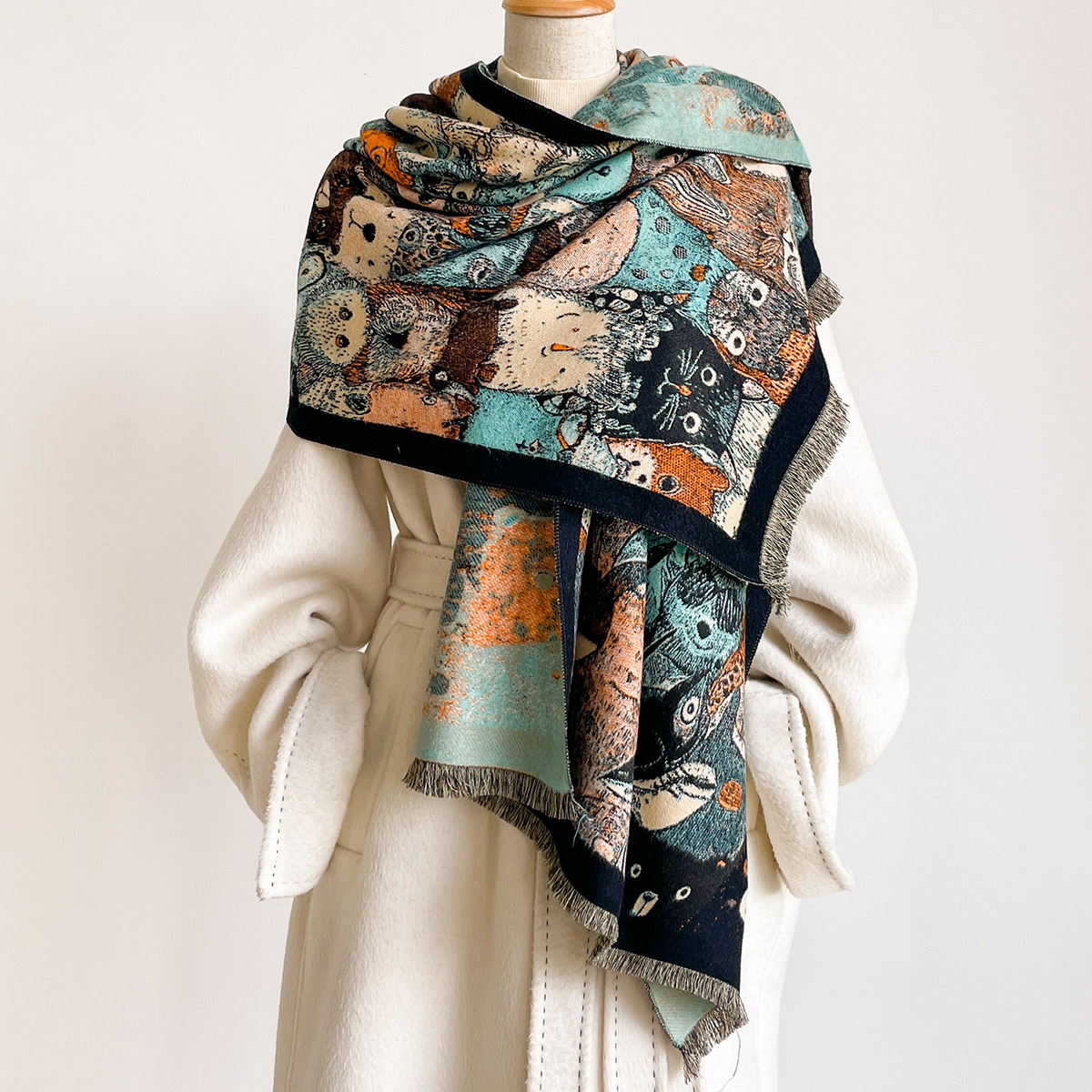 Women Imitation Cashmere Scarf - Cashmere Scarf 评论和价格