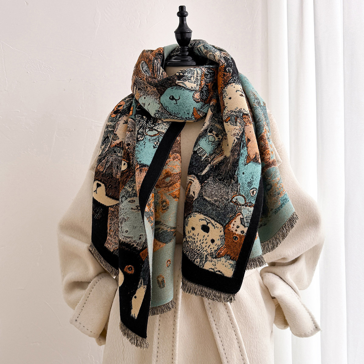 Women Imitation Cashmere Scarf - Cashmere Scarf 评论和价格