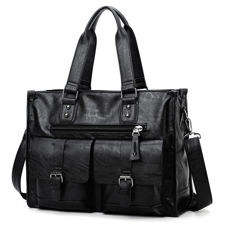 PU Leather Shoulder Briefcase  - Leather Briefcase 评论和价格