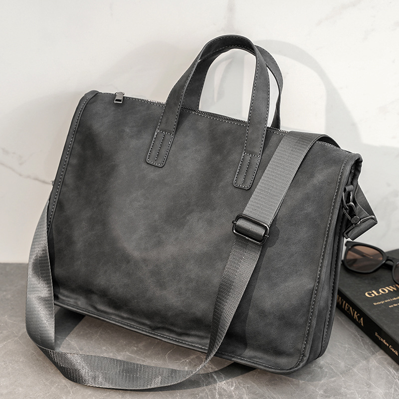Casual Business Men's Handbag  - Leather Briefcase 评论和价格