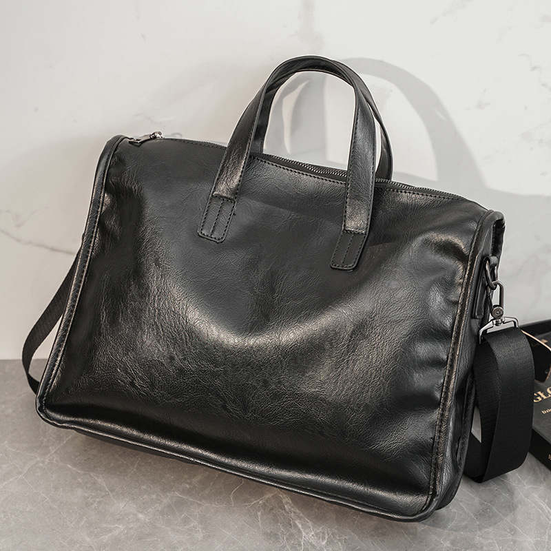 Casual Business Men's Handbag  - Leather Briefcase 评论和价格