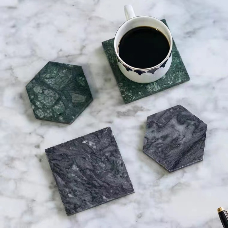 1PCS Marble Coasters Round Ant - Marble Coaster Set 评论和价格
