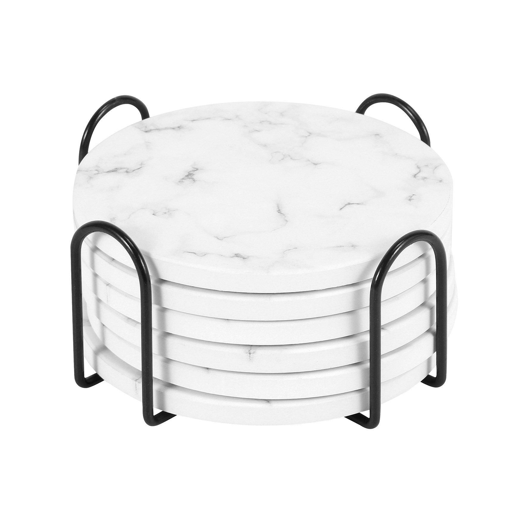 ABAH-Absorbent Coasters For Dr - Marble Coaster Set 评论和价格