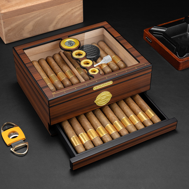 Luxury Wooden Cigar Humidor Bo - Luxury Gift Set 评论和价格