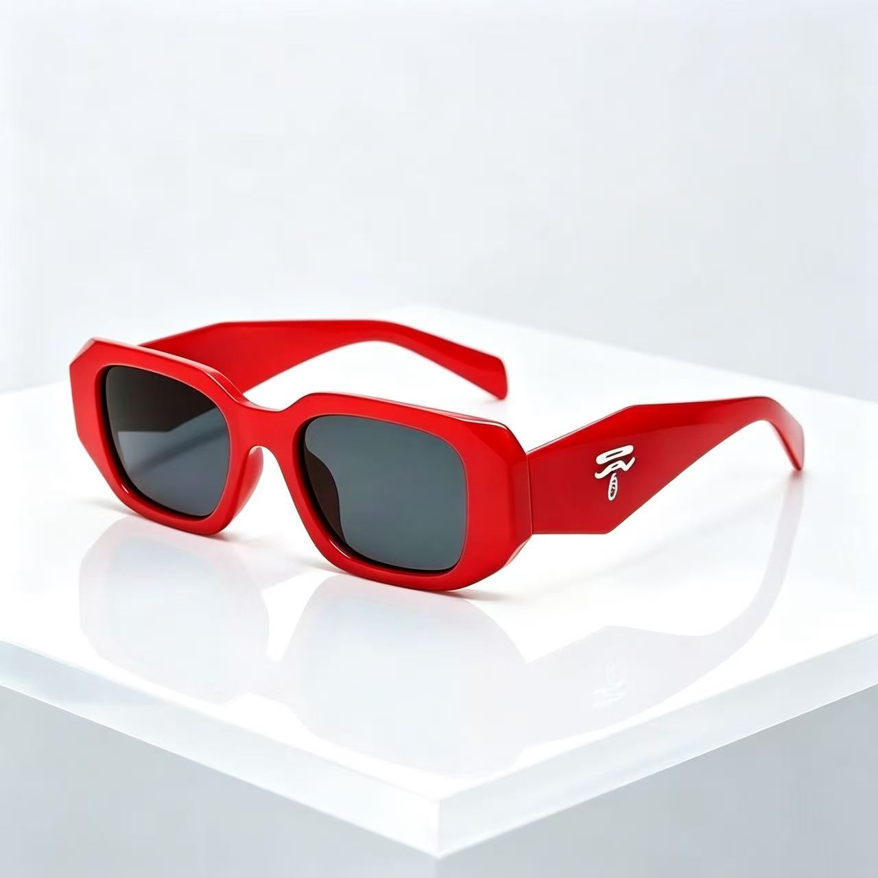 Vintage Square Unisex Men Wome - Designer Sunglasses 评论和价格