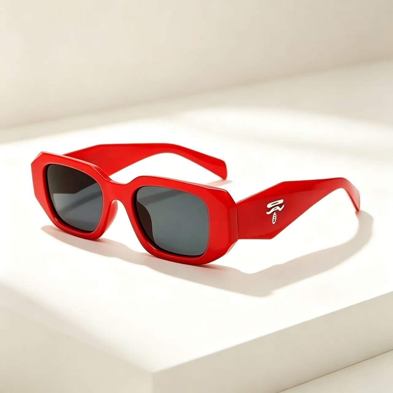 Vintage Square Unisex Men Wome - Designer Sunglasses 评论和价格