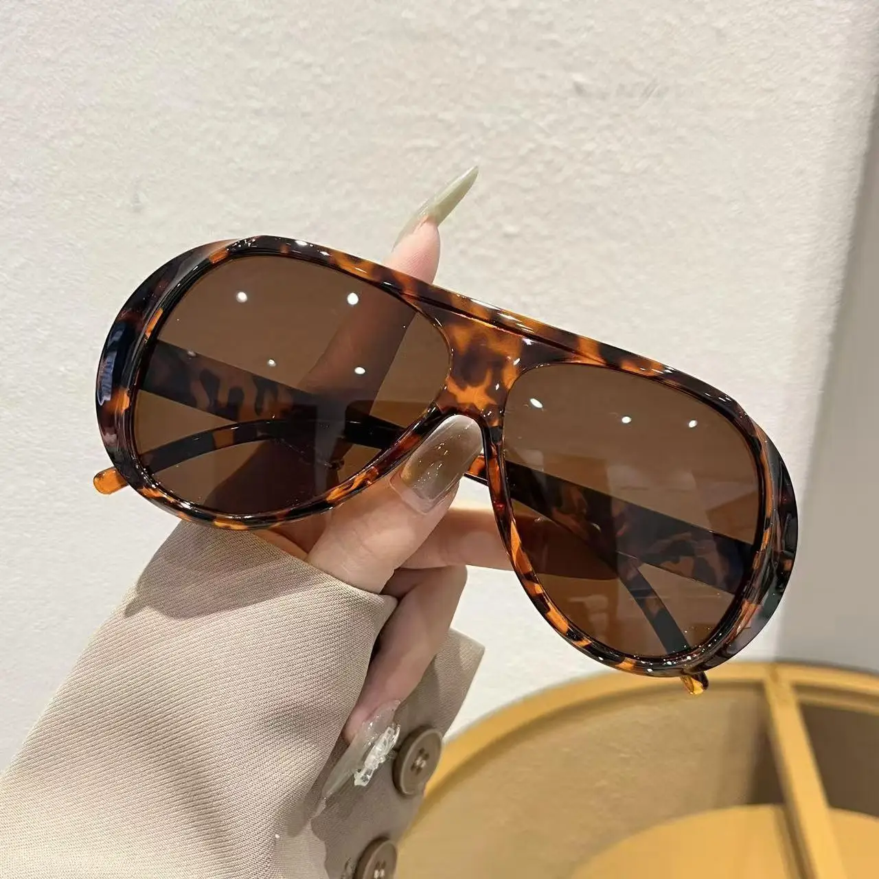 Oversized Sunglasses Women Fas - Sunglasses Uv400 评论和价格