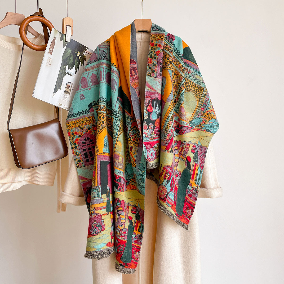 Women Imitation Cashmere Scarf - Cashmere Scarf 评论和价格