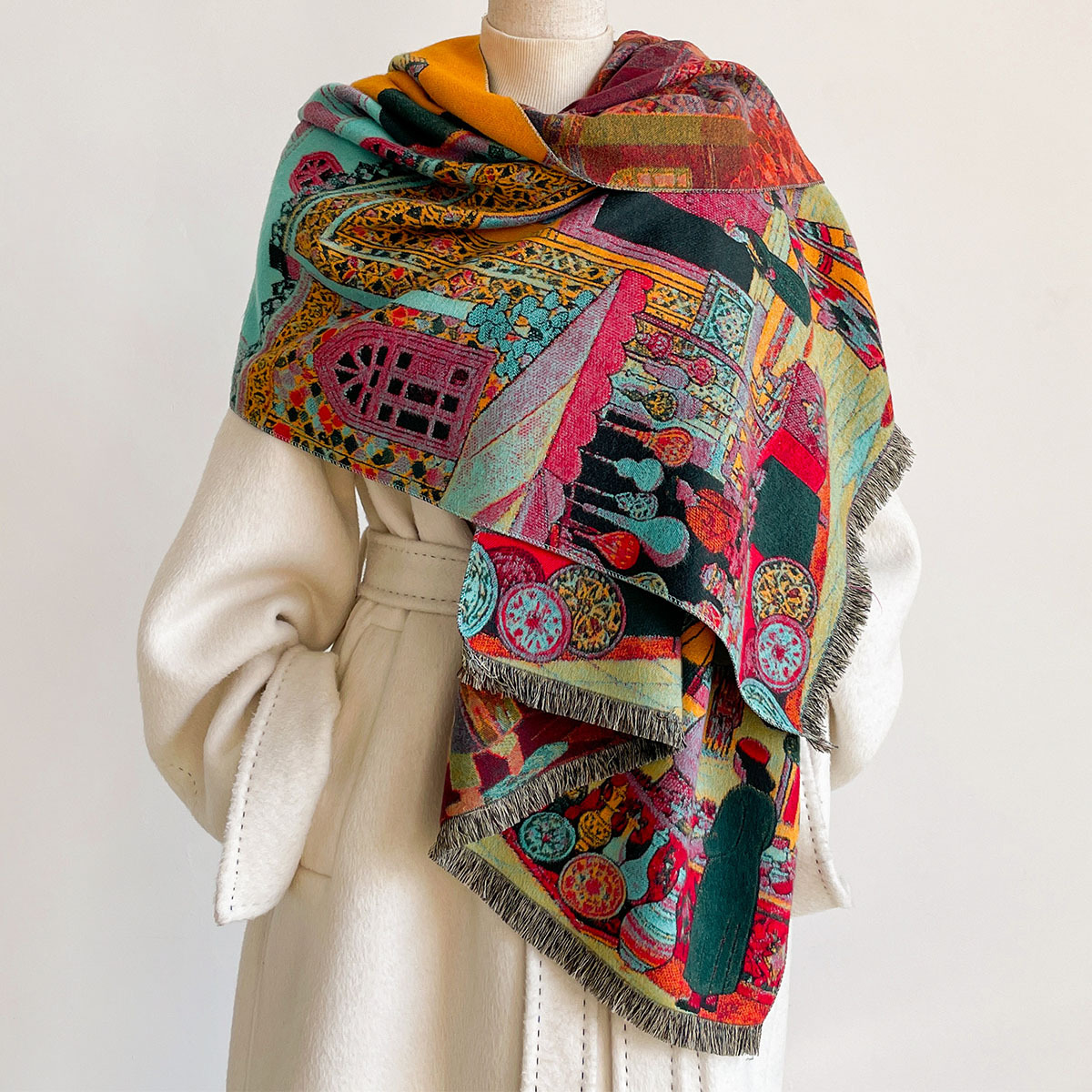 Women Imitation Cashmere Scarf - Cashmere Scarf 评论和价格