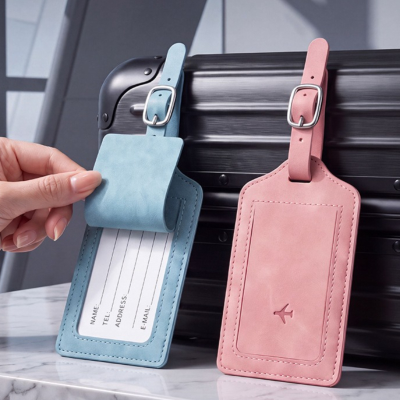 1PC PU Leather Luggage Tag Wom - Travel Luggage Set 评论和价格