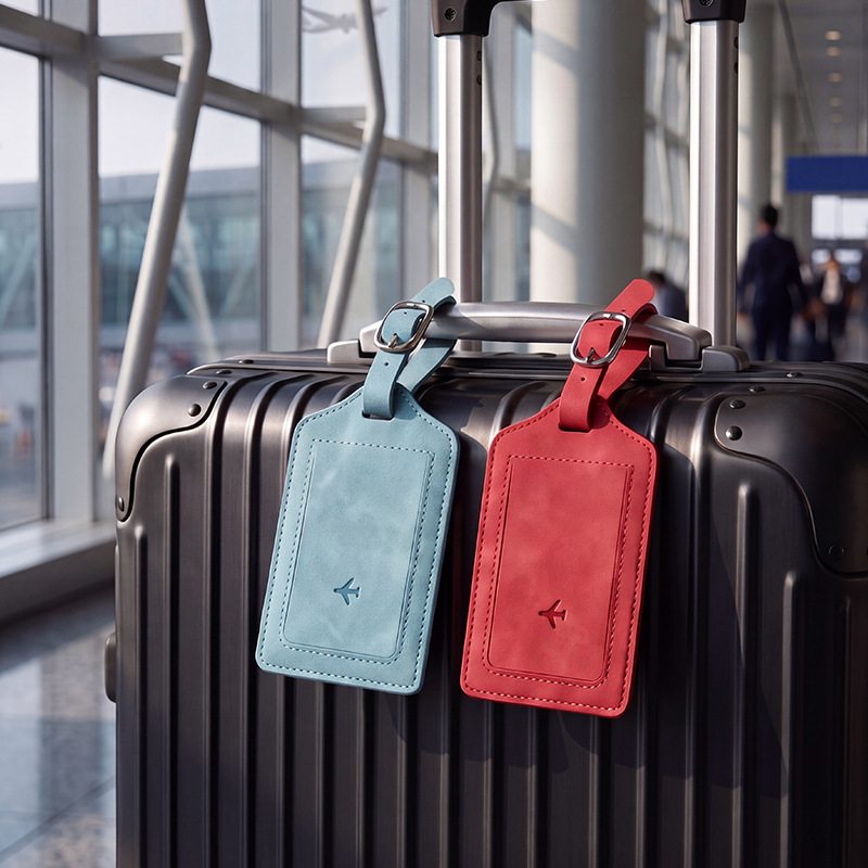 1PC PU Leather Luggage Tag Wom - Travel Luggage Set 评论和价格