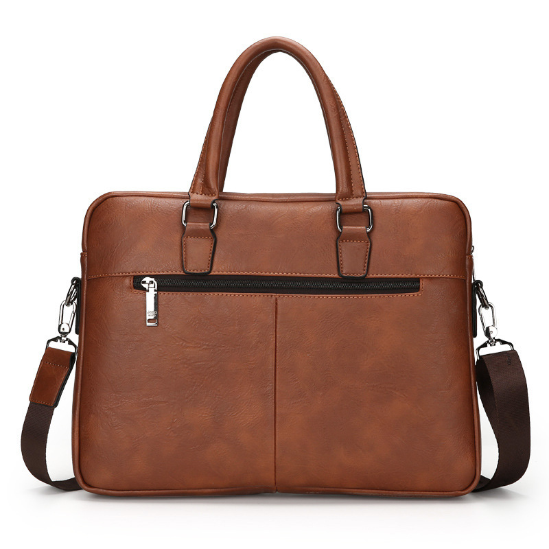 CFUN YA New Man Handbag 14 Inc - Leather Briefcase 评论和价格