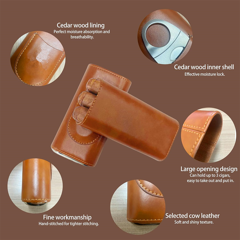 Portable Cigar Humidor Kit, Pr - Premium Cigar Case 评论和价格