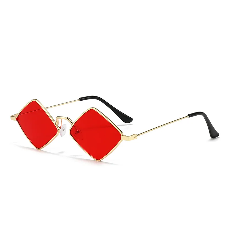 New Fashion Metal Diamond Shap - Sunglasses Uv400 评论和价格