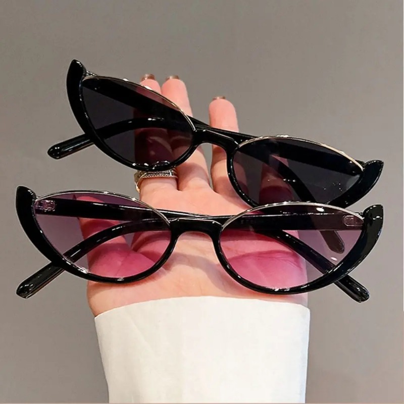 Vintage Small Cat Eye Sunglass - Sunglasses Uv400 评论和价格