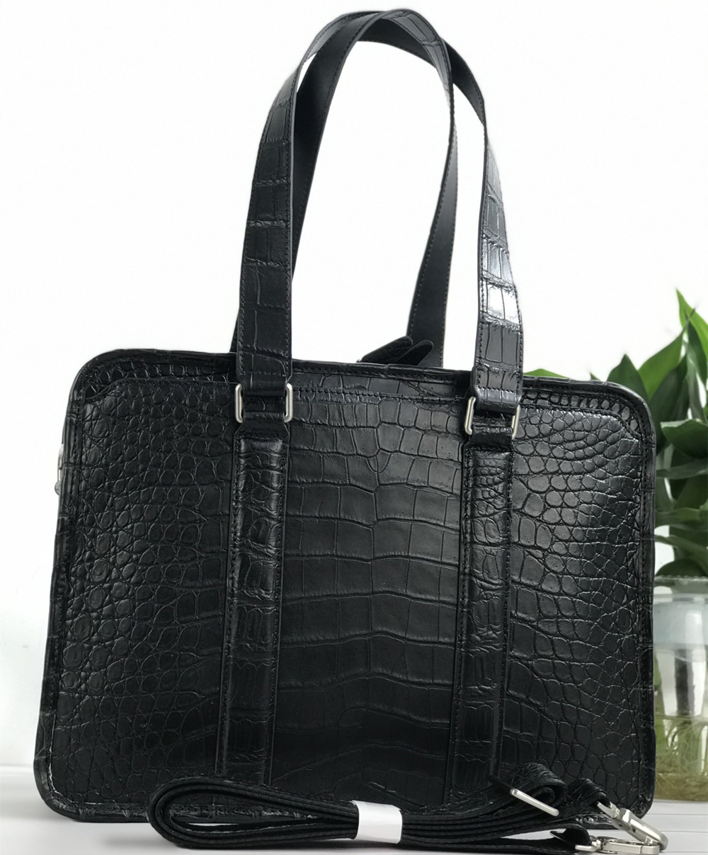 New Crocodile Leather Laptop B - Leather Briefcase 评论和价格
