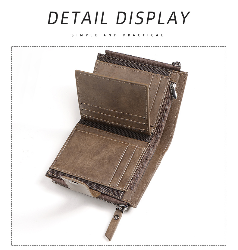 Anti-TheftCross-Border Busines - Leather Wallet Men 评论和价格