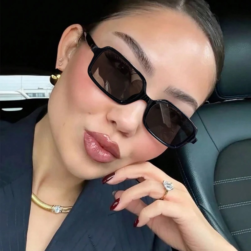 New Sexy Small Rectangle Sungl - Designer Sunglasses 评论和价格