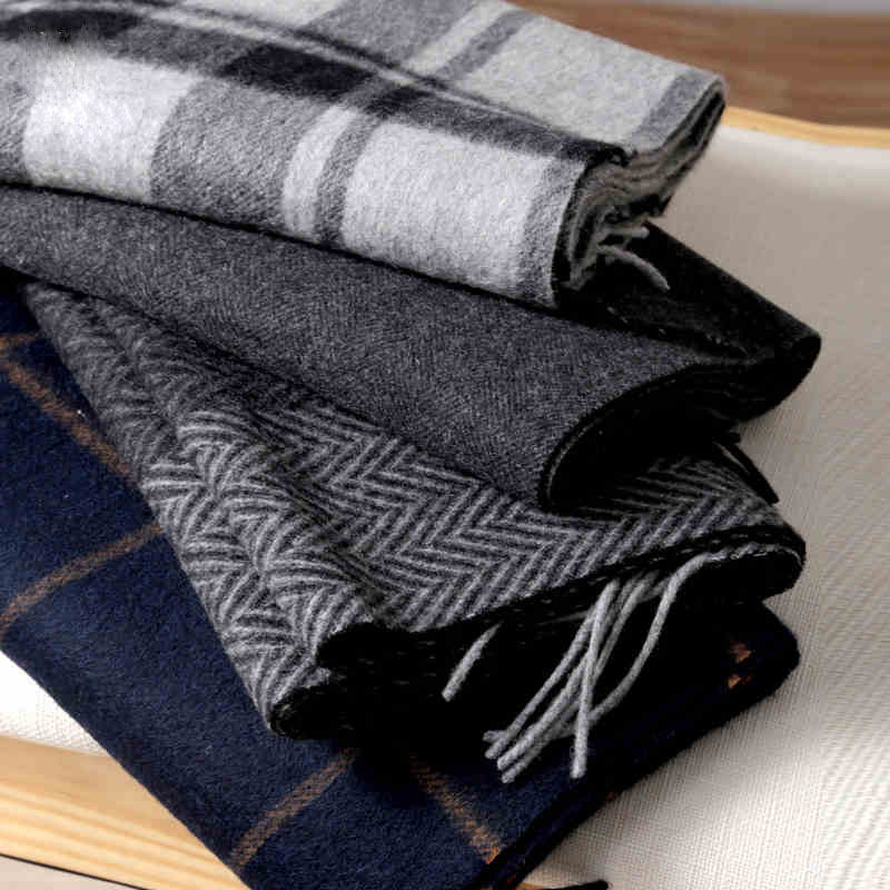 Pashmina Scarf Men Winter Stri - Cashmere Scarf 评论和价格