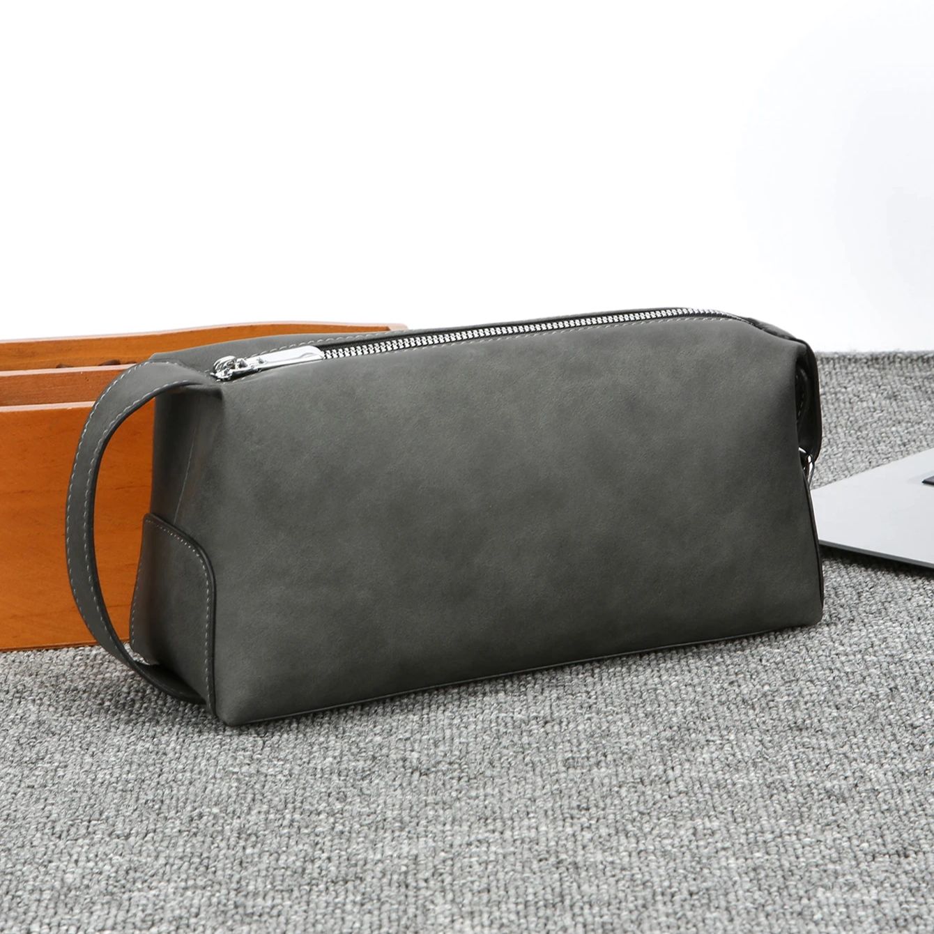 Men's Pu Leather Toiletry Bag, - Travel Luggage Set 评论和价格