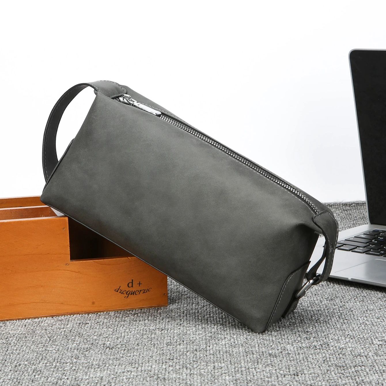 Men's Pu Leather Toiletry Bag, - Travel Luggage Set 评论和价格